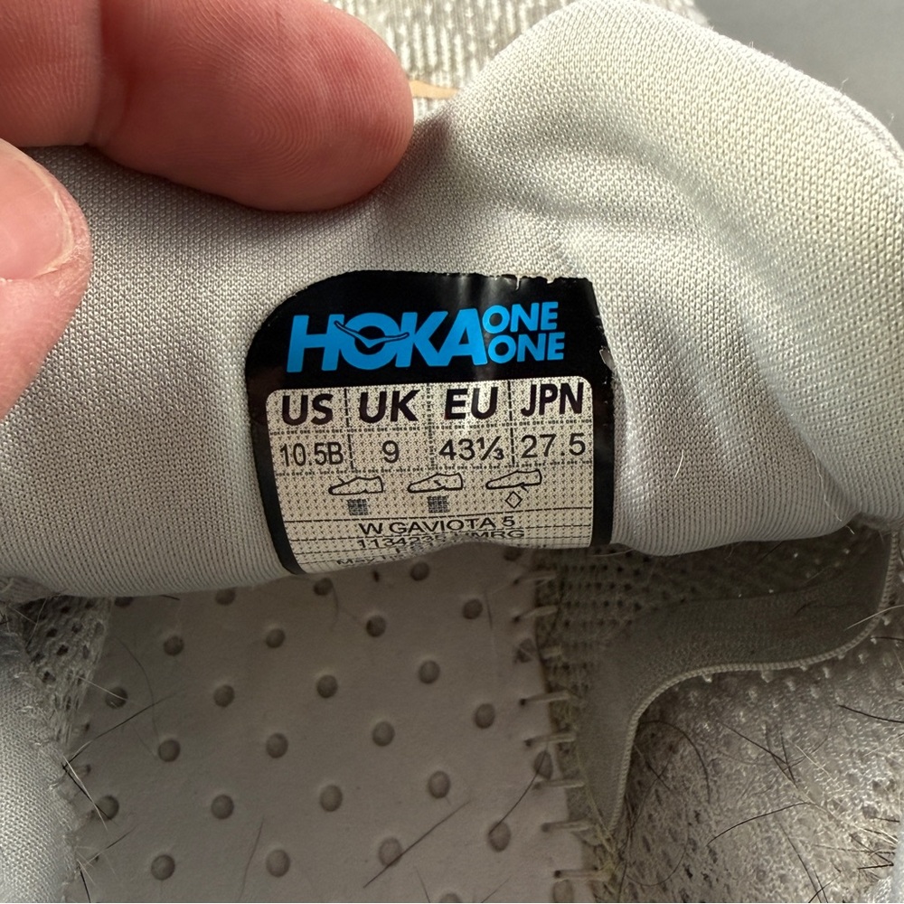 Hoka One One Gaviota 5 Women’s‎ Running Shoes Gray Rose Gold Size 10.5B - Picture 8 of 8